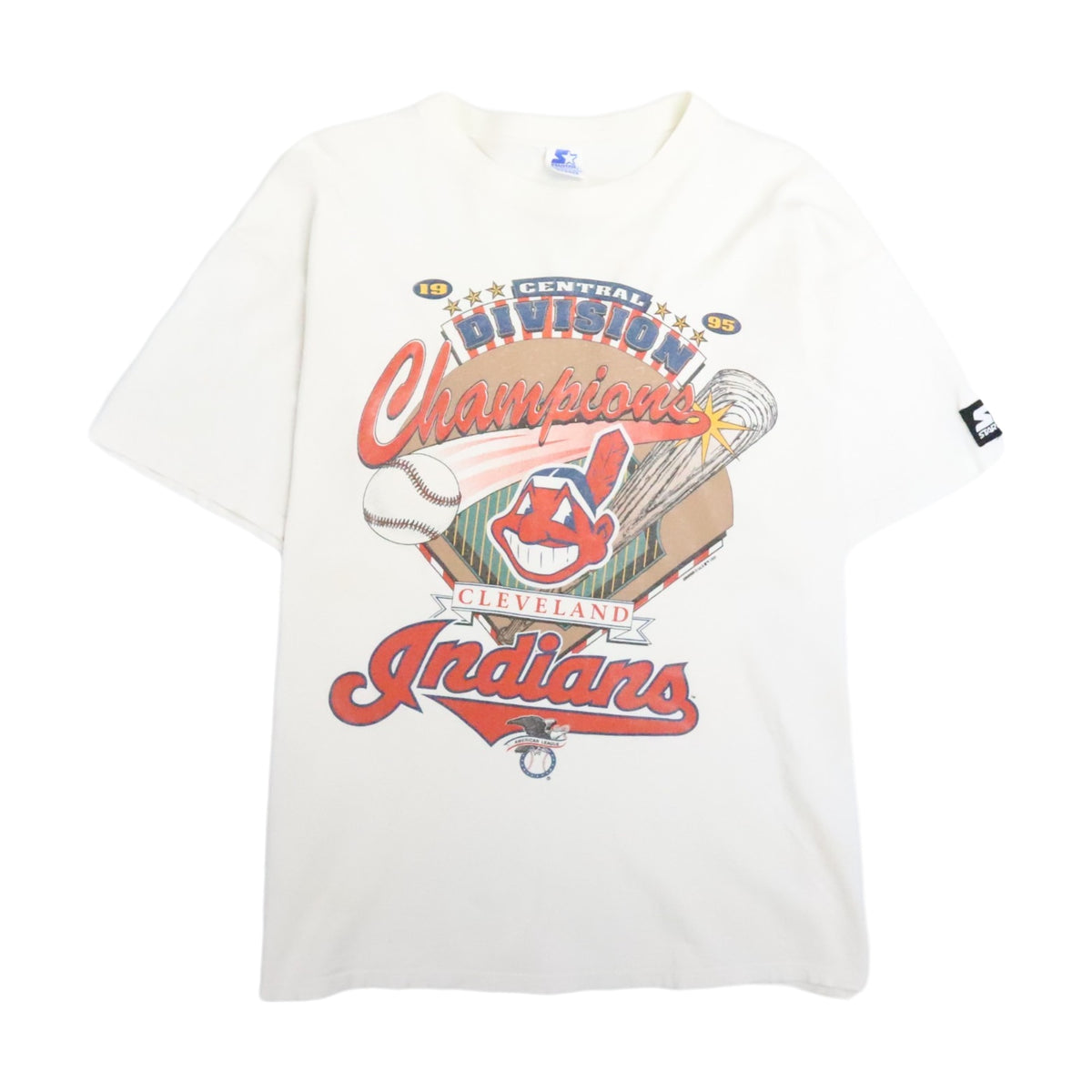 Vintage 1995 Cleveland Indians Starter T-Shirt - photo 1