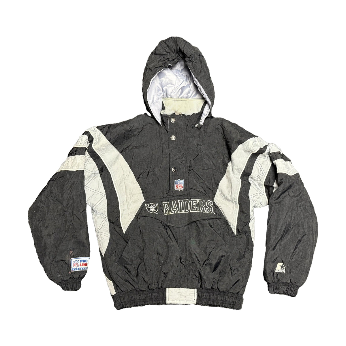 Vintage 90s Raiders Starter Jacket black - photo 1