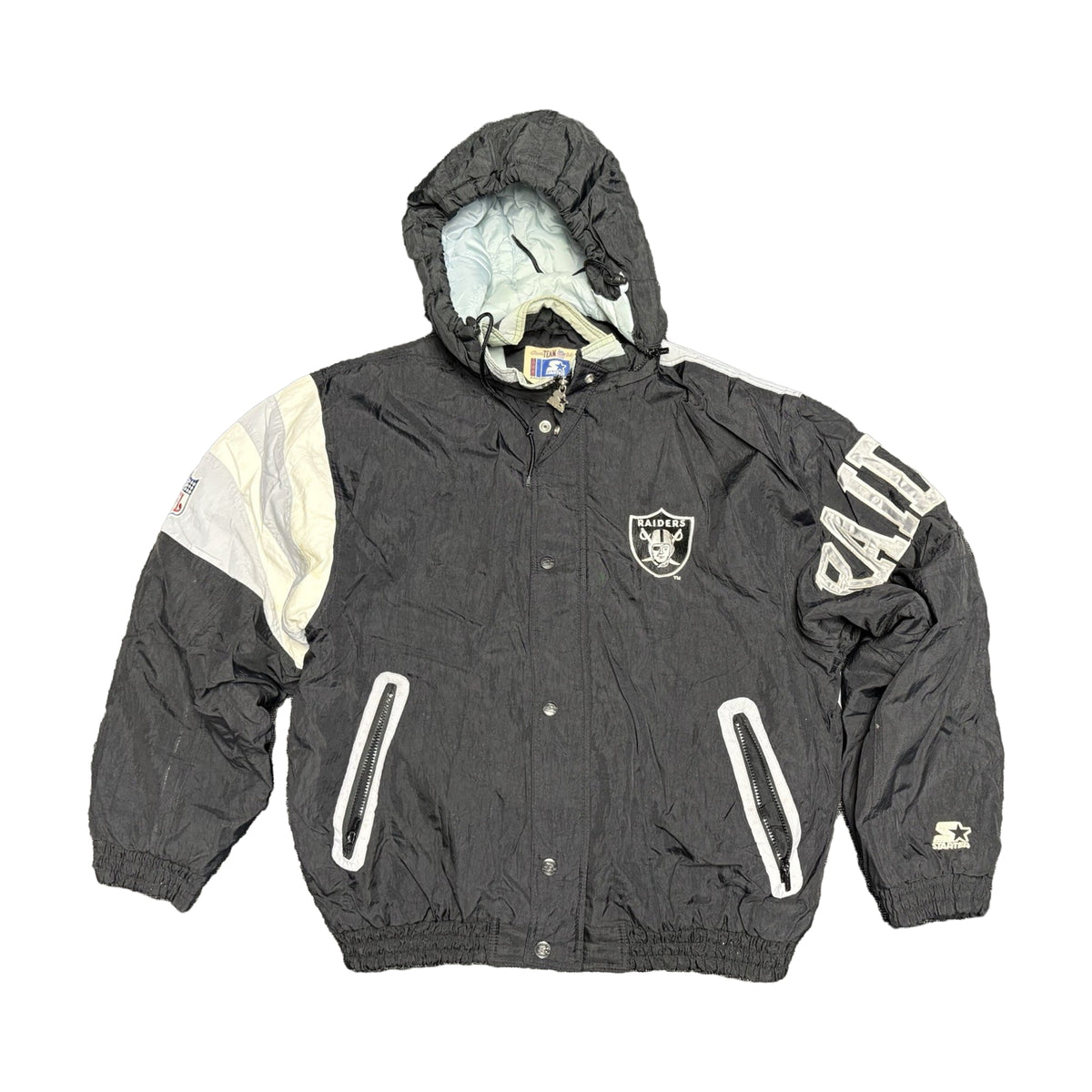 Vintage 90s Oakland Raiders Starter Jacket black - photo 1