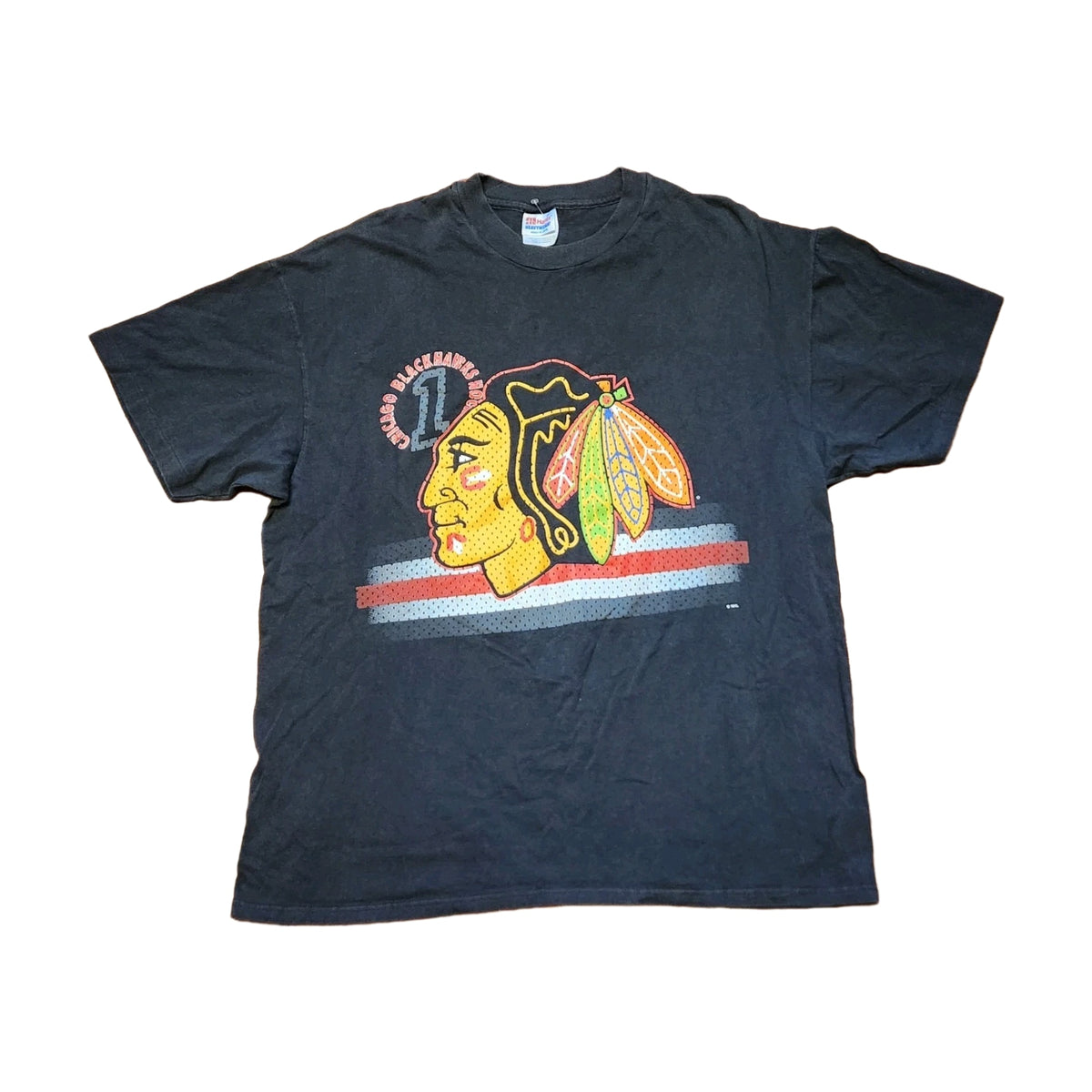 Vintage 90s Chicago Blackhawks Hanes T-Shirt black - photo 1