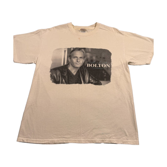 Vintage 1998 Michael Bolton Voices Tour Hanes T-Shirt white - photo 1