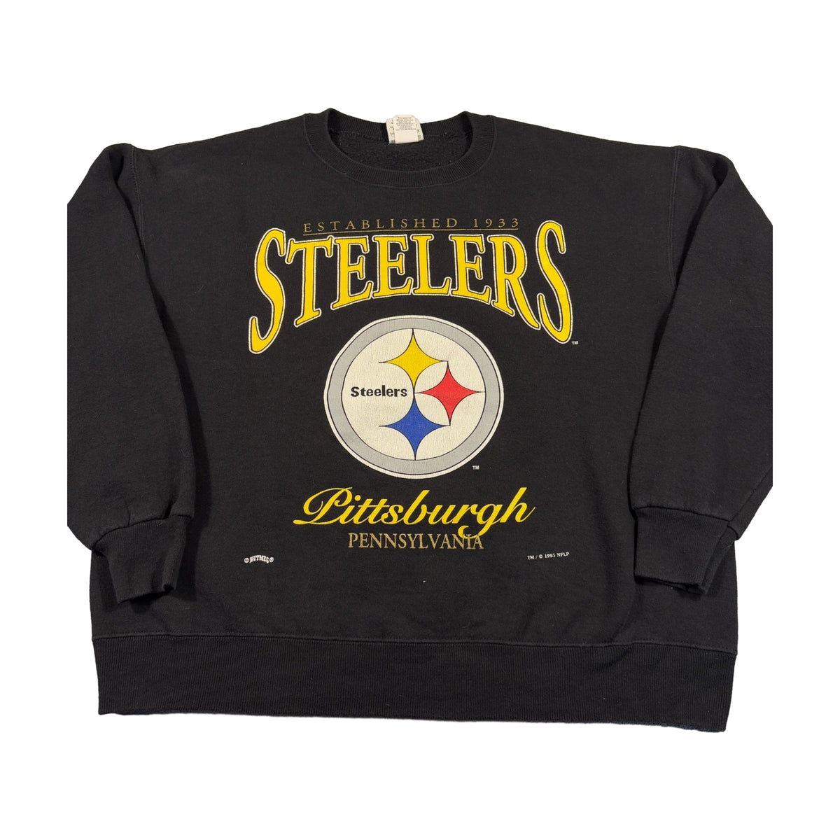 Vintage 1993 Pittsburgh Steelers Nutmeg Sweatshirt black - photo 1