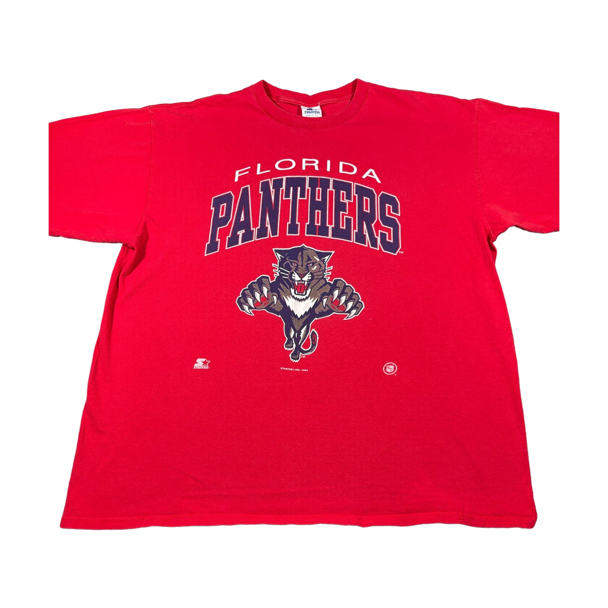 Vintage 1993 Florida Panthers Starter T-Shirt red - photo 1