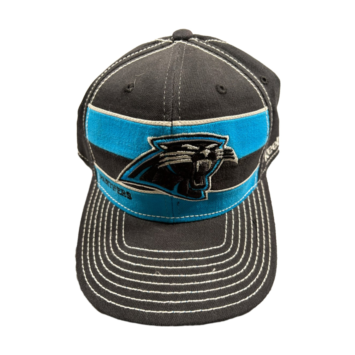 Vintage 90s Carolina Panthers Reebok Hat black - photo 1