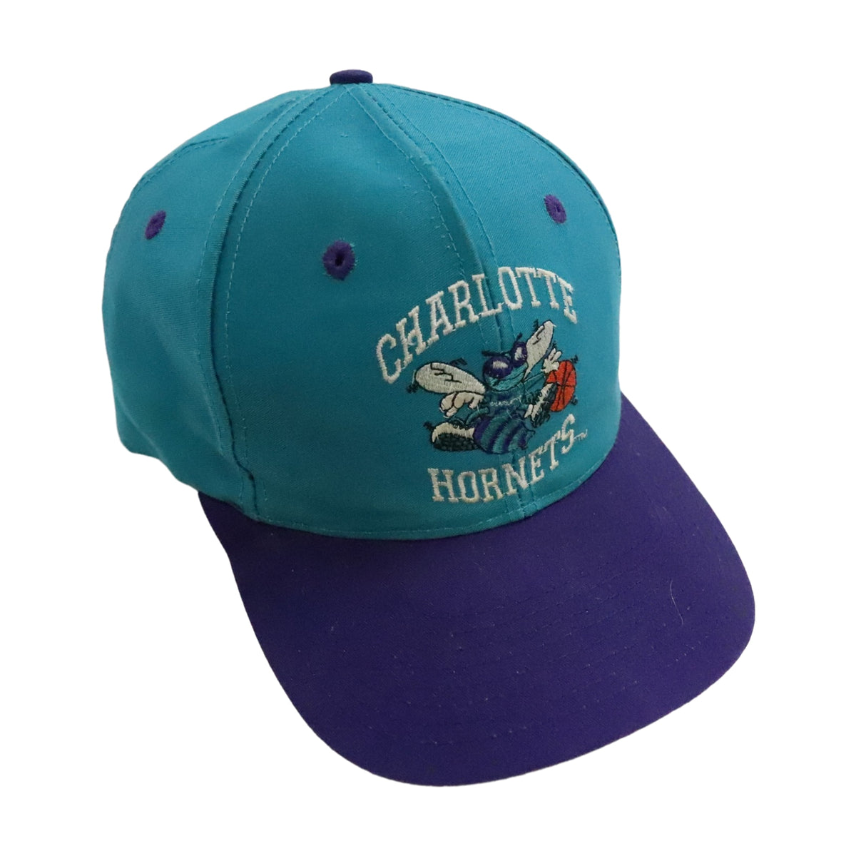 Vintage 90s Charlotte Hornets Snapback Hat - photo 1