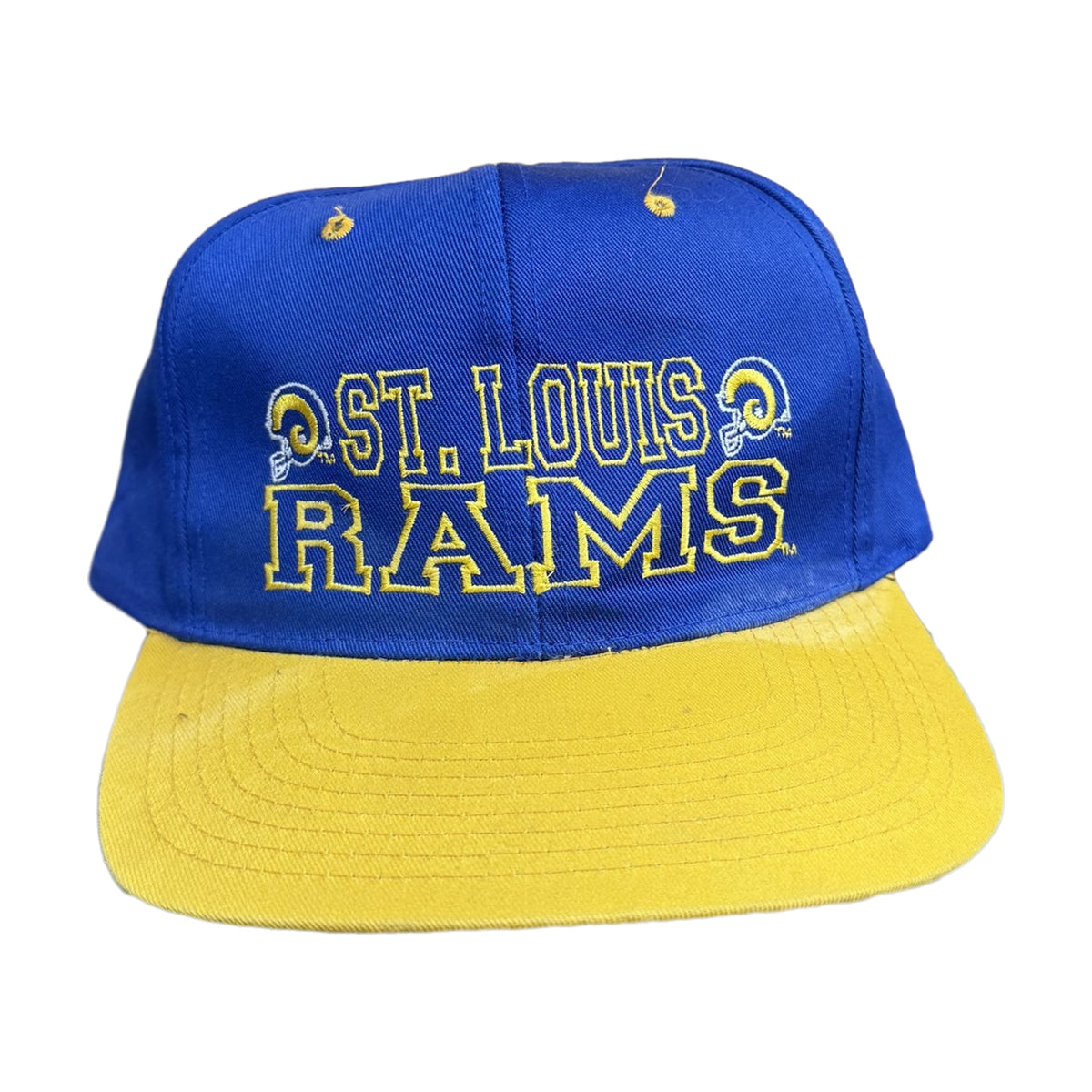 Vintage 90s St. Louis Rams Drew Pearson Snapback Hat blue - photo 1