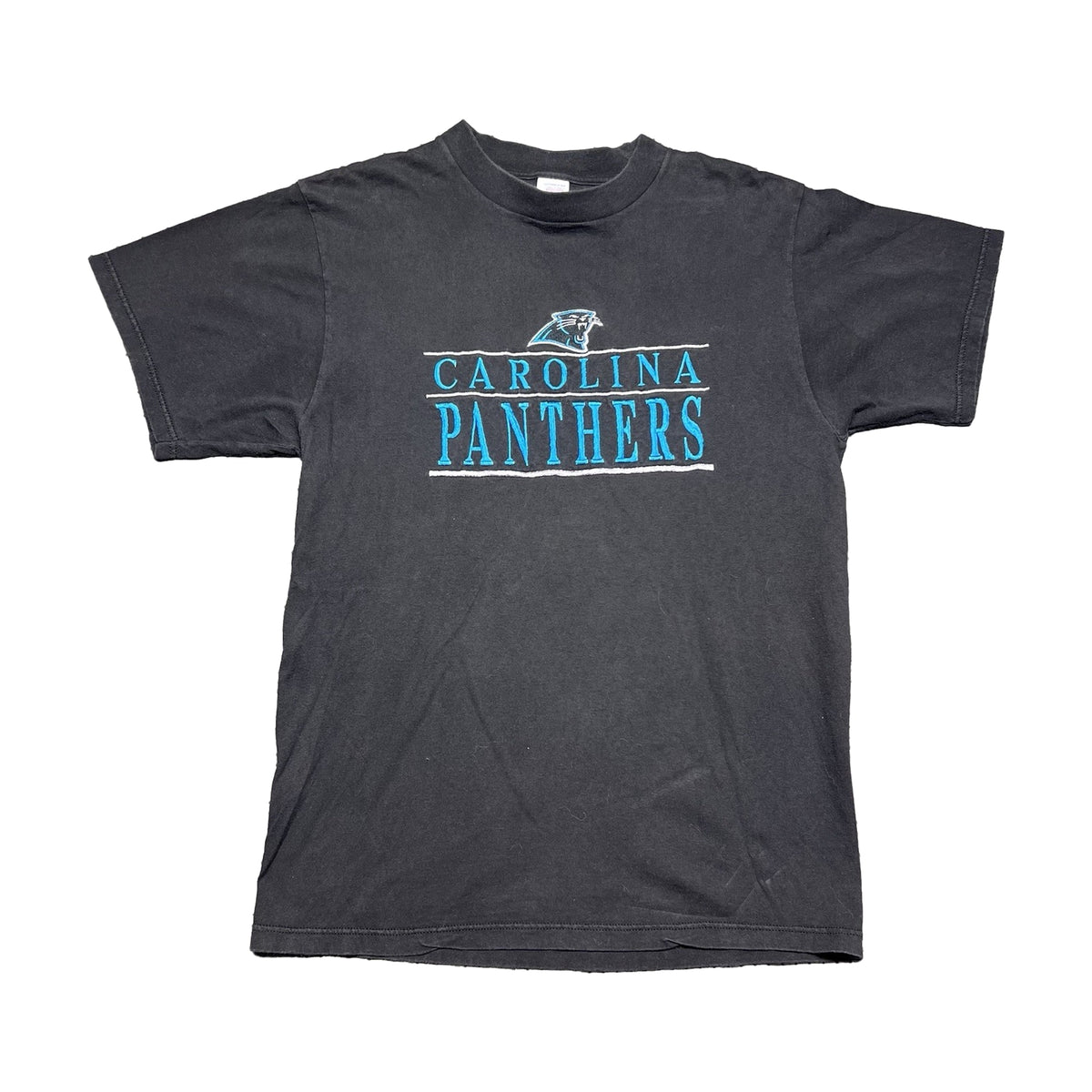 Vintage 90s Carolina Panthers Logo 7 T-Shirt black - photo 1