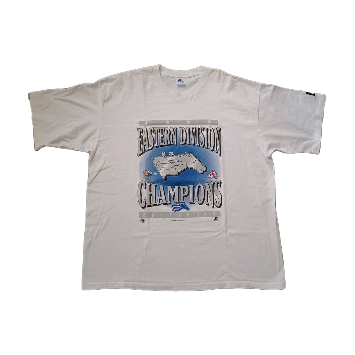 Vintage 90s Baltimore Stallions Starter T-Shirt white - photo 1