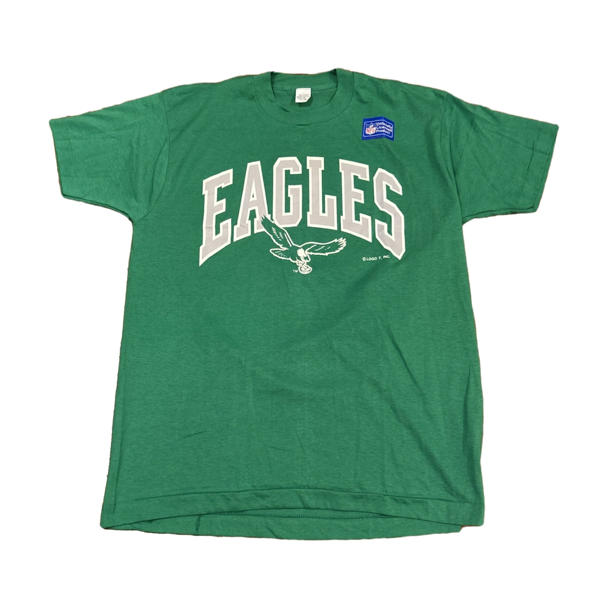 Vintage 90s Philadelphia Eagles Logo 7 T-Shirt green - photo 1