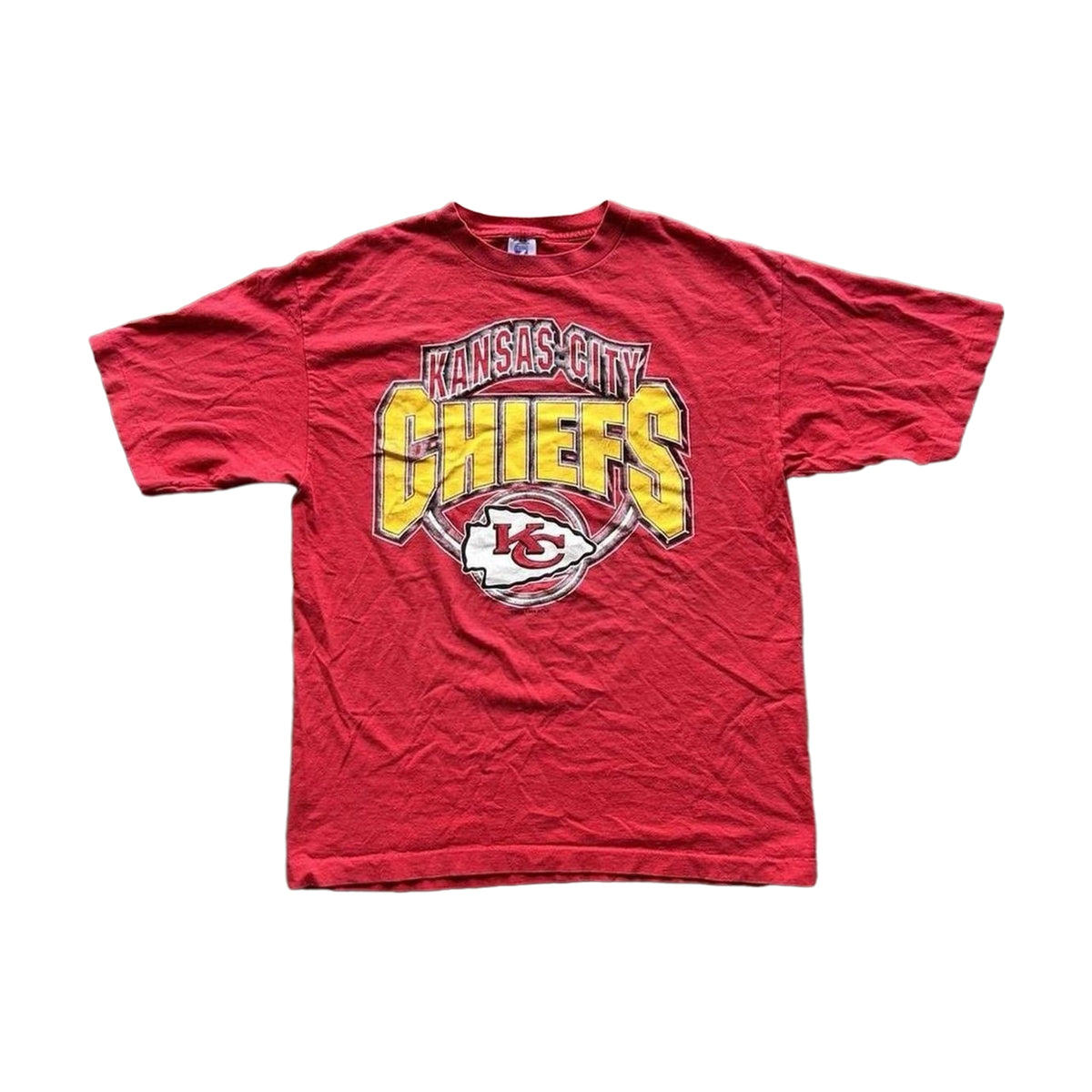 Vintage 1996 Kansas City Chiefs Logo 7 T-Shirt red - photo 1