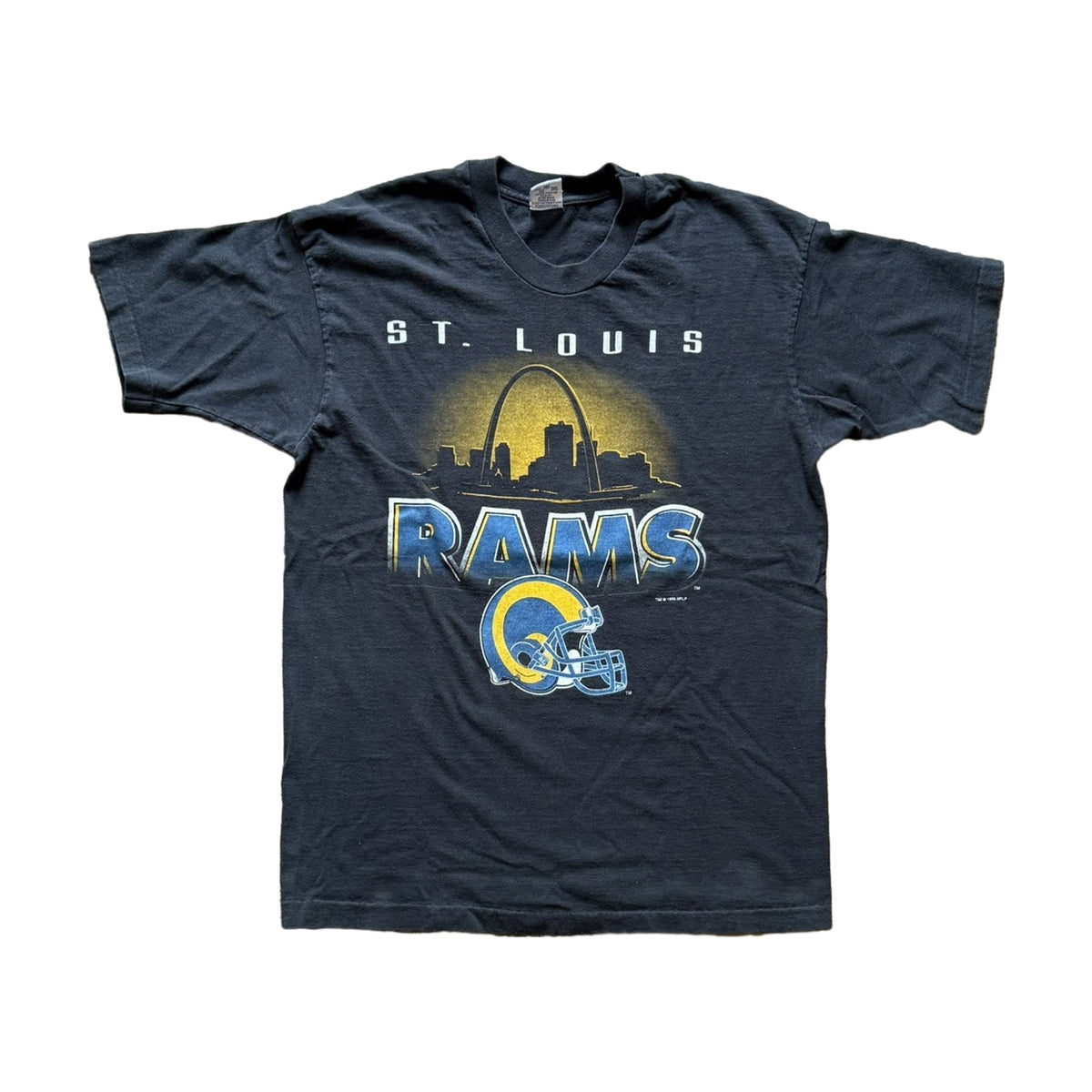 Vintage 90s St Louis Rams Salem Sportswear T-Shirt black - photo 1