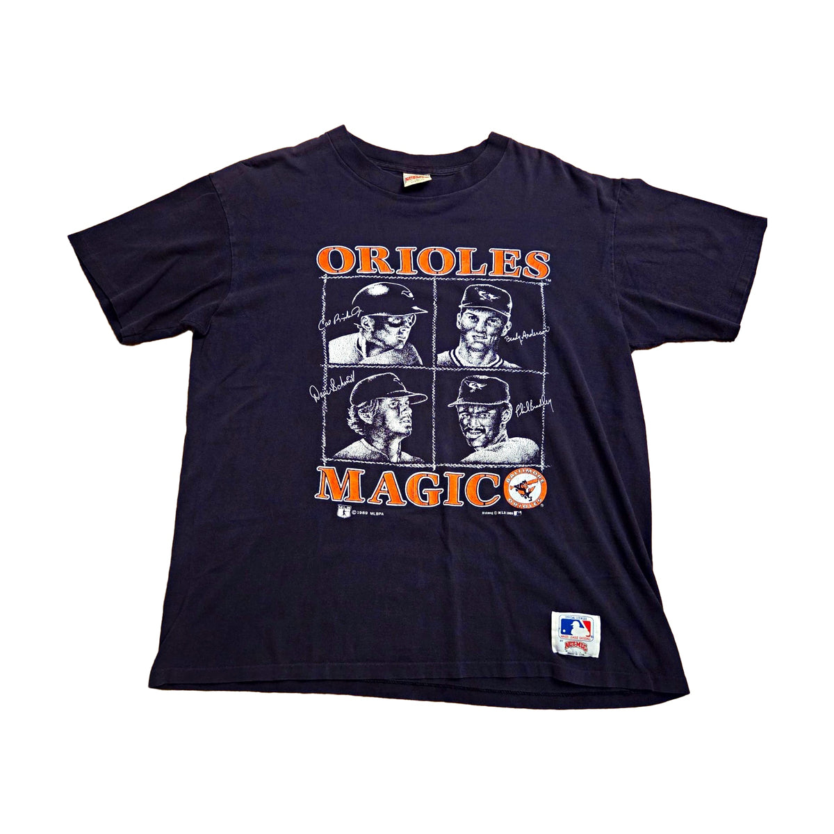 Vintage 1989 Baltimore Orioles Cal Ripken Nutmeg T-Shirt black - photo 1