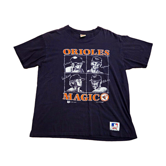 Vintage 1989 Baltimore Orioles Cal Ripken Nutmeg T-Shirt black - photo 1