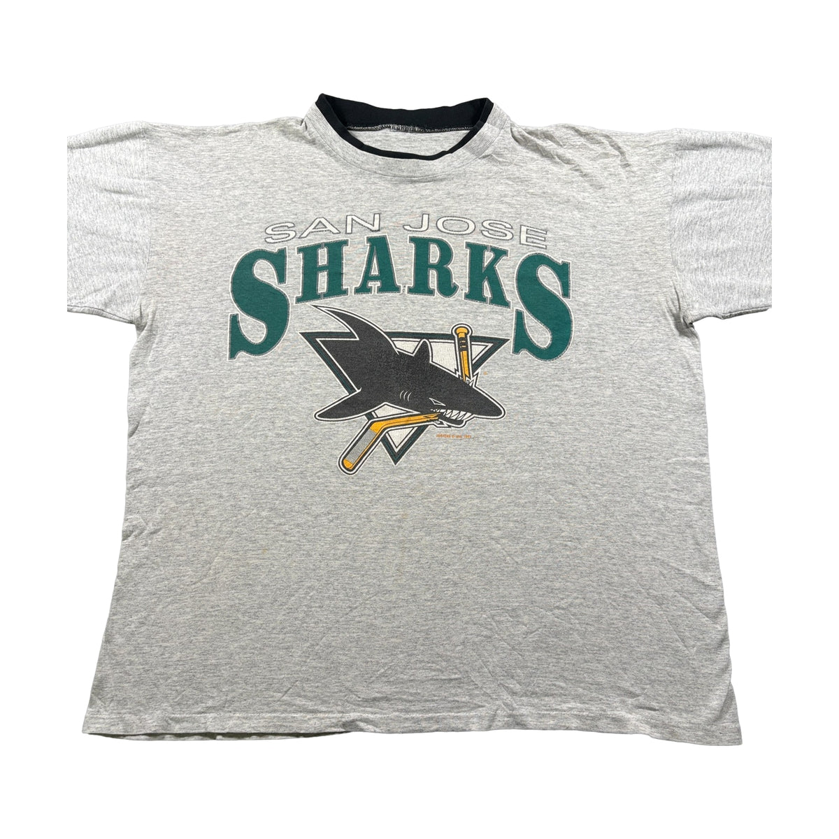 Vintage 1991 San Jose Sharks Unbranded T-Shirt gray - photo 1