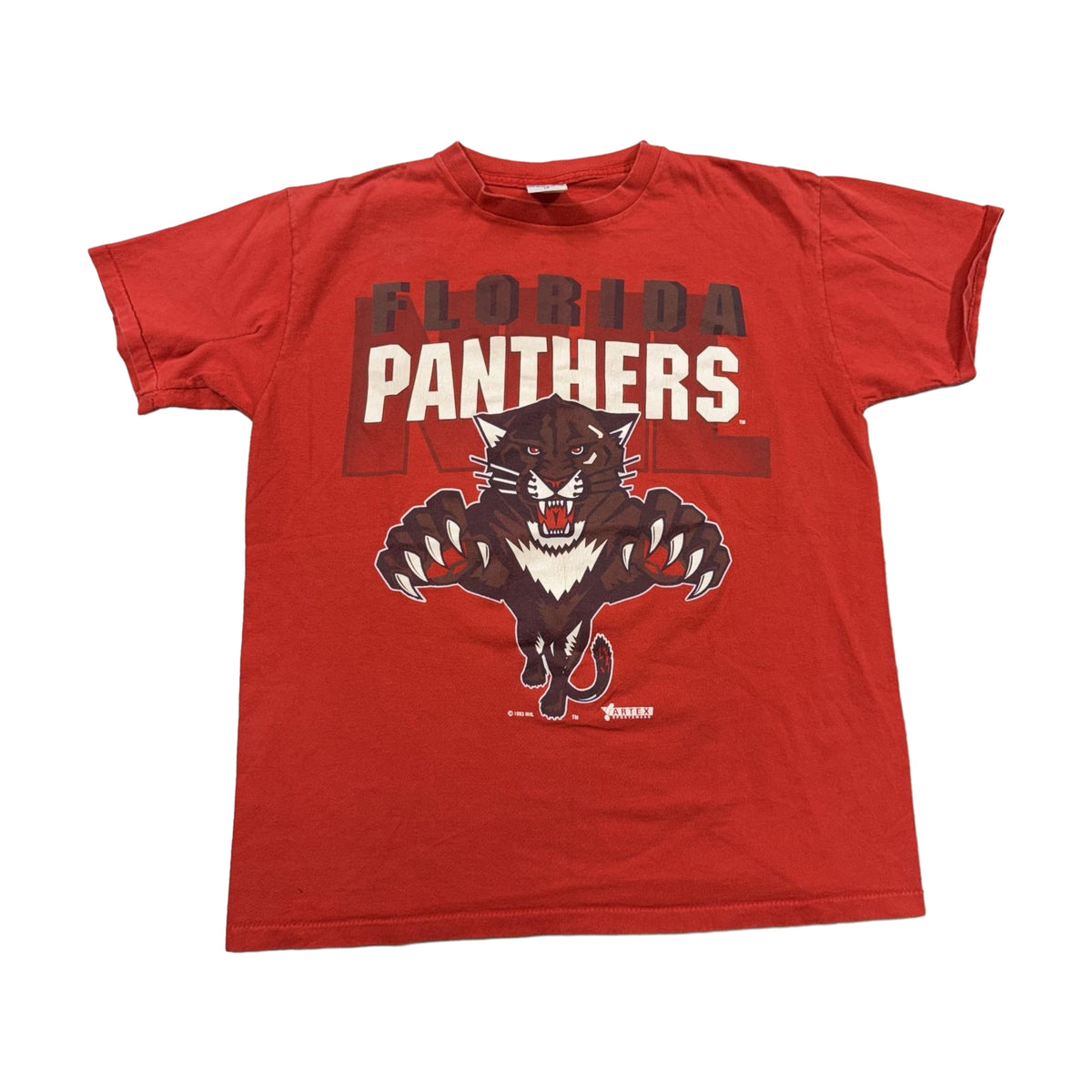 Vintage 90s Florida Panthers Artex T-Shirt red - photo 1