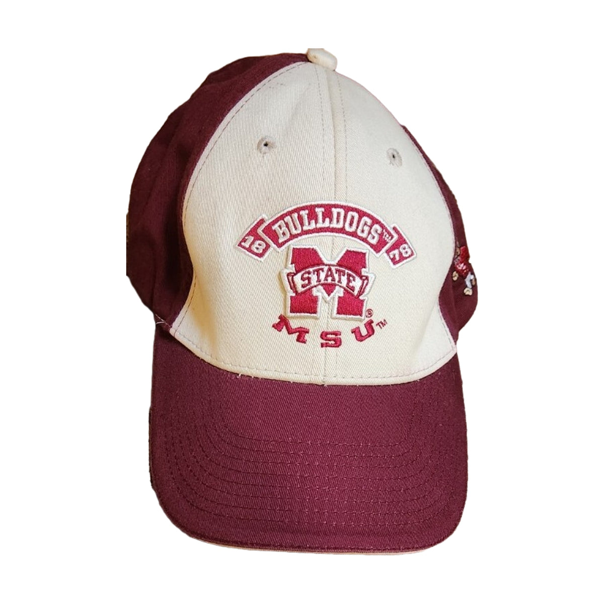 Vintage Mississippi State Bulldogs Starter Snapback Hat maroon - photo 1