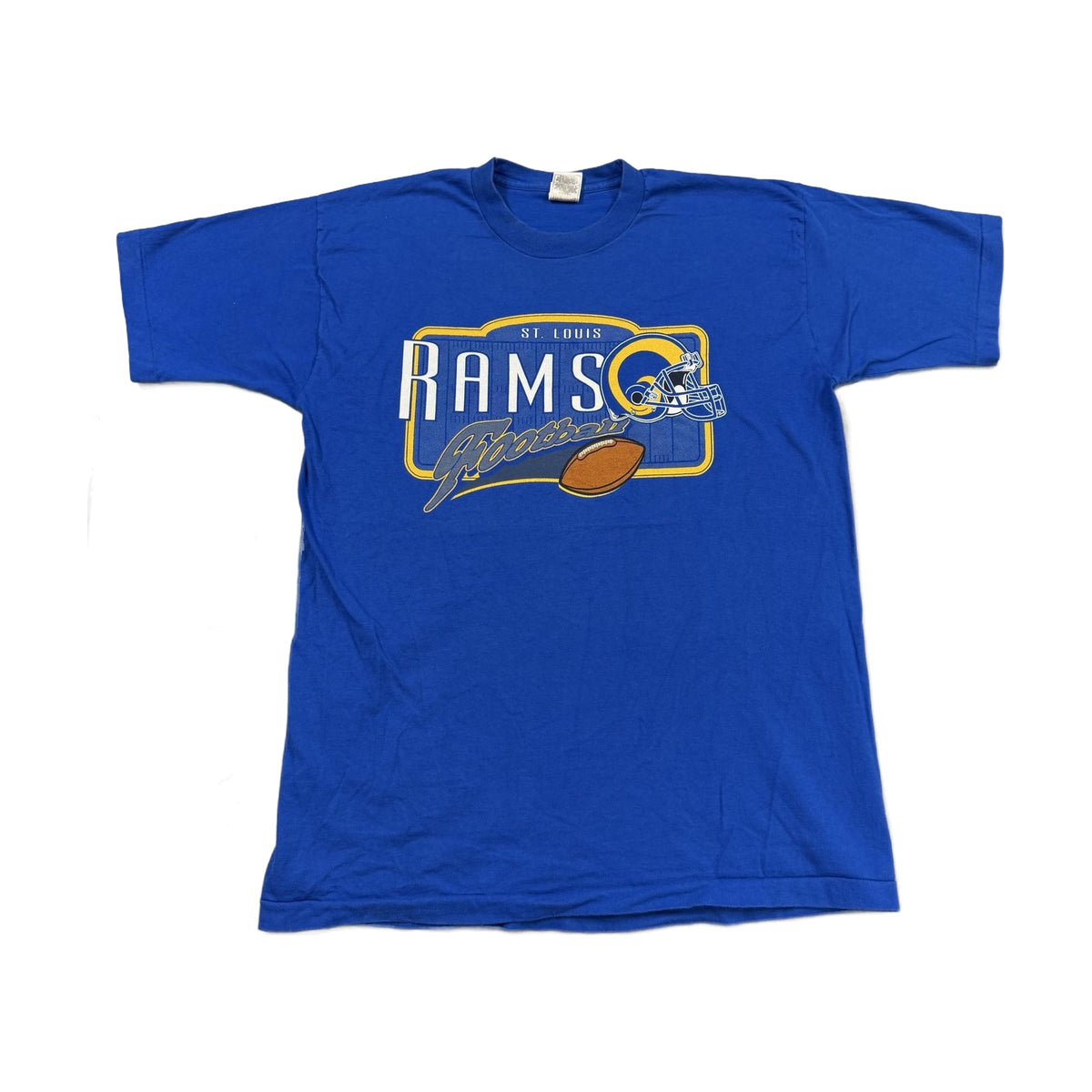Vintage 90s St Louis Rams Fruit of the Loom T-Shirt blue - photo 1
