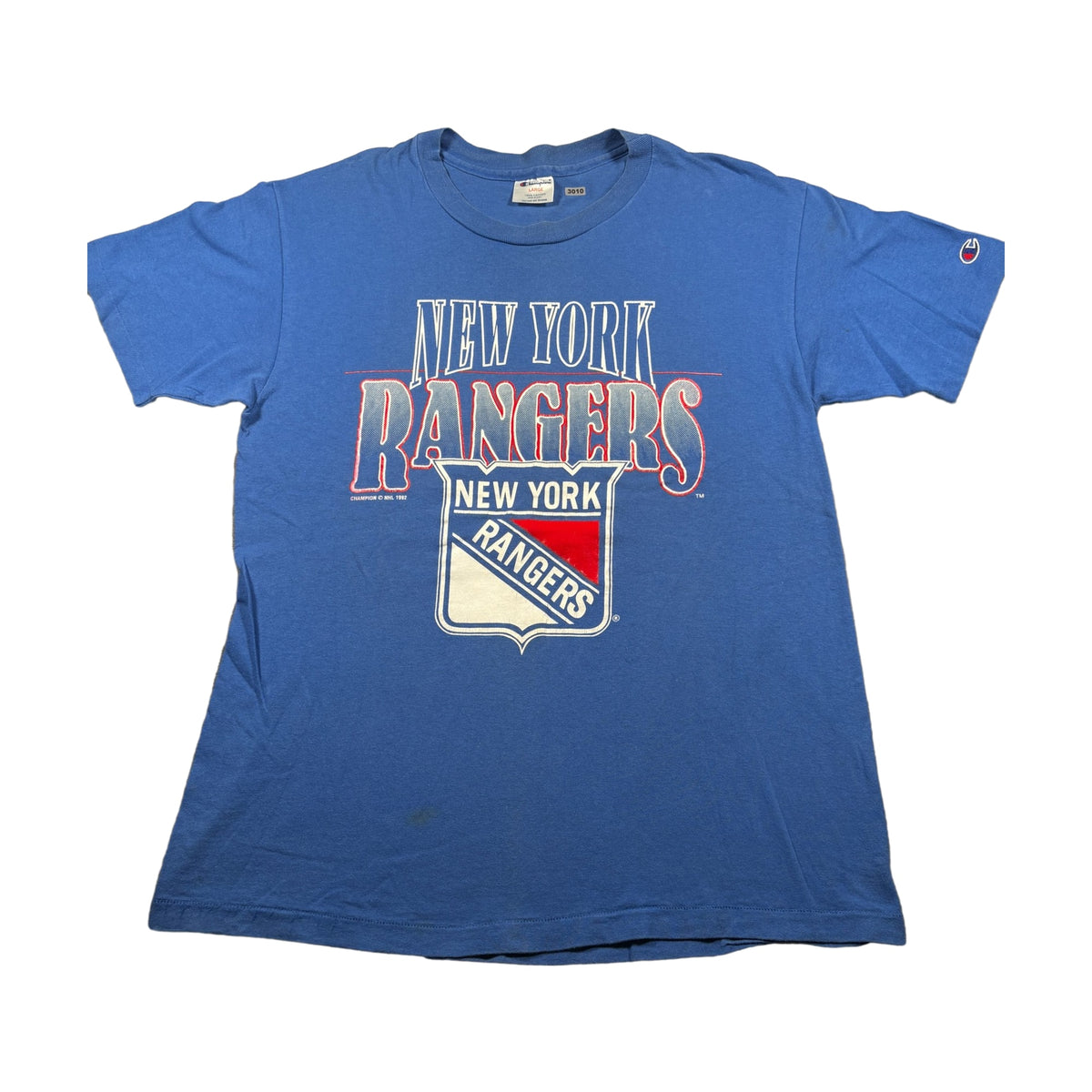 Vintage 1992 New York Rangers Champion T-Shirt blue - photo 1