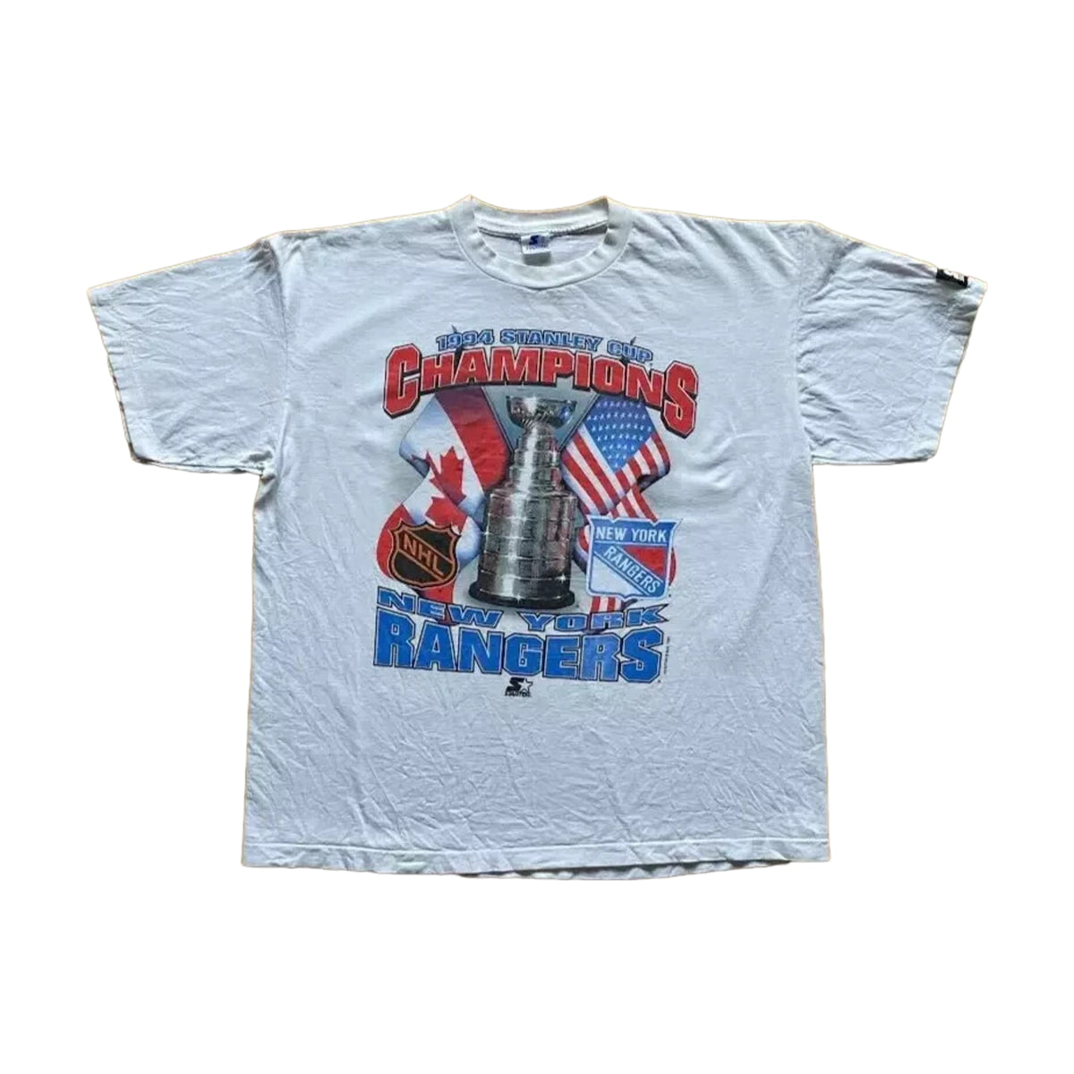 Vintage 1994 New York Rangers Starter T-Shirt white - photo 1