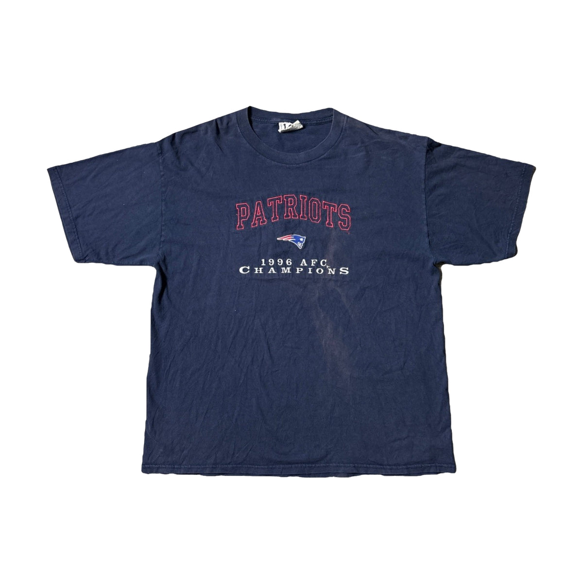 Vintage 1996 New England Patriots AFC Champions Lee Sport T-Shirt blue - photo 1