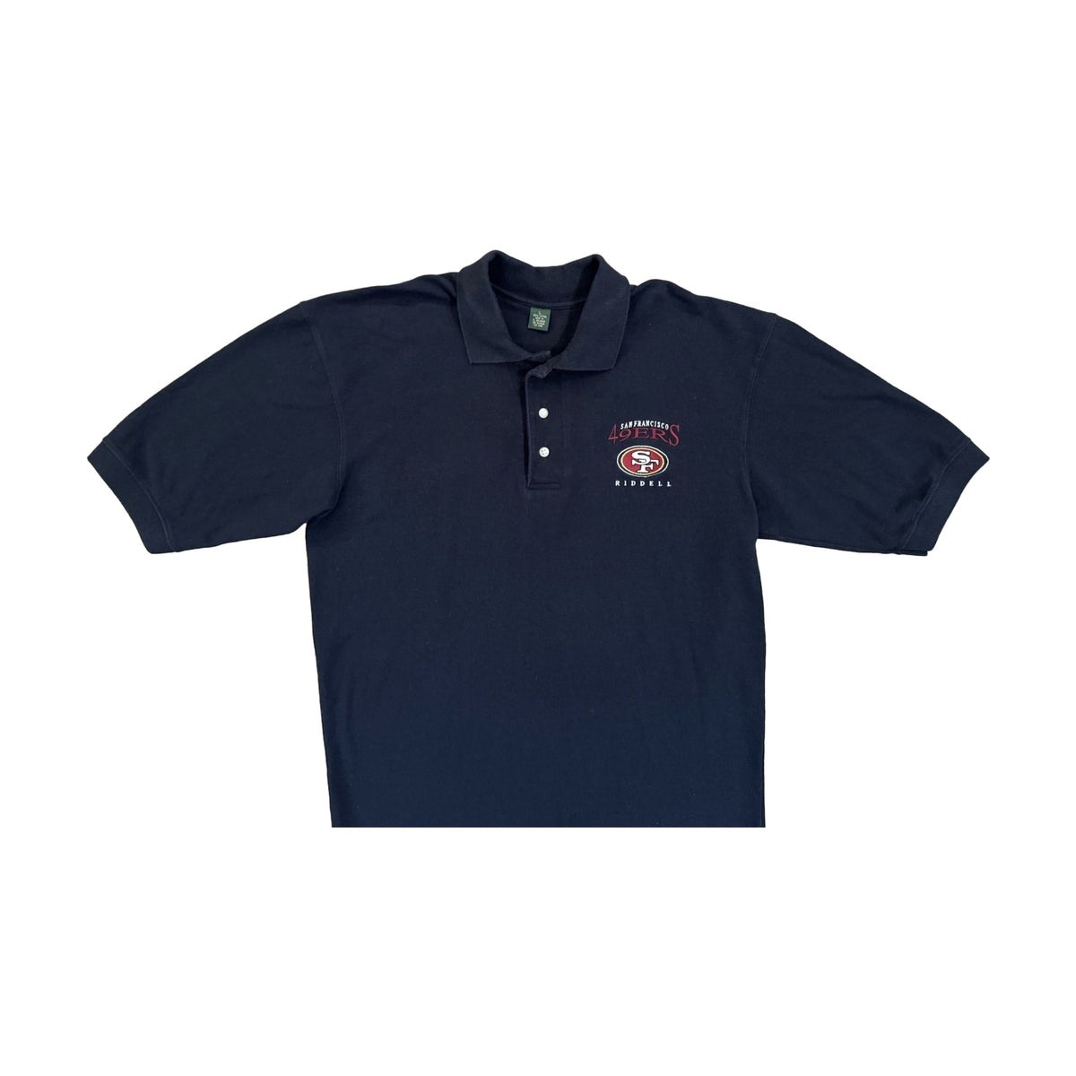 Vintage 90s San Francisco 49ers Riddell Polo Shirt black - photo 1