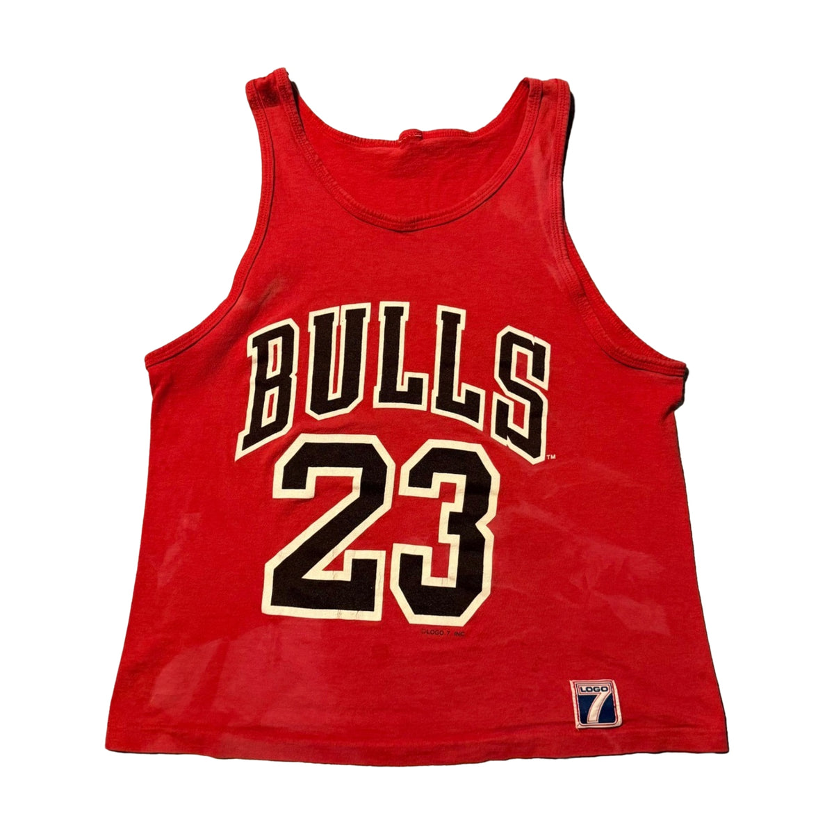Vintage 90s Chicago Bulls Michael Jordan Logo 7 Jersey red - photo 1