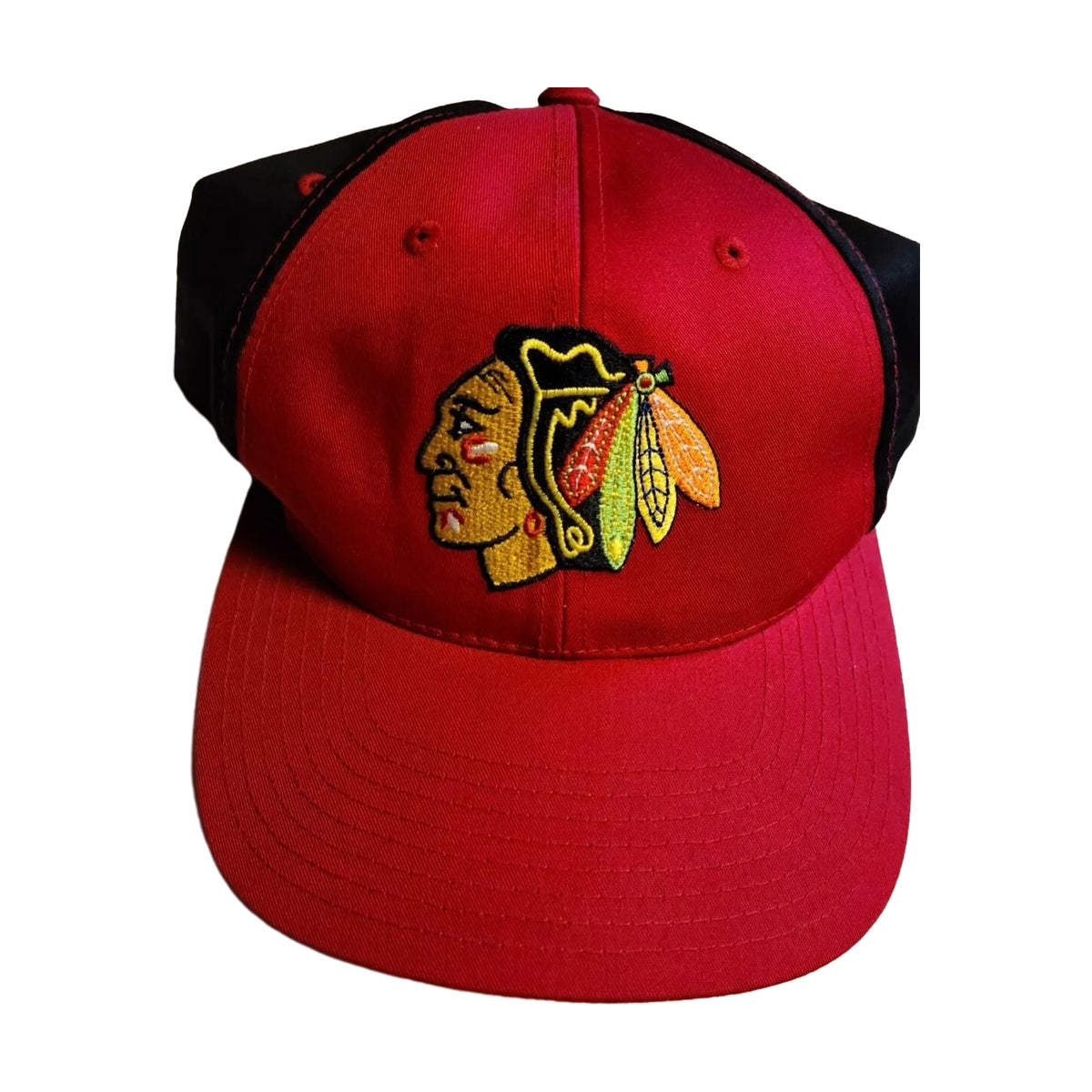 Vintage Chicago Blackhawks American Needle Snapback Hat red - photo 1