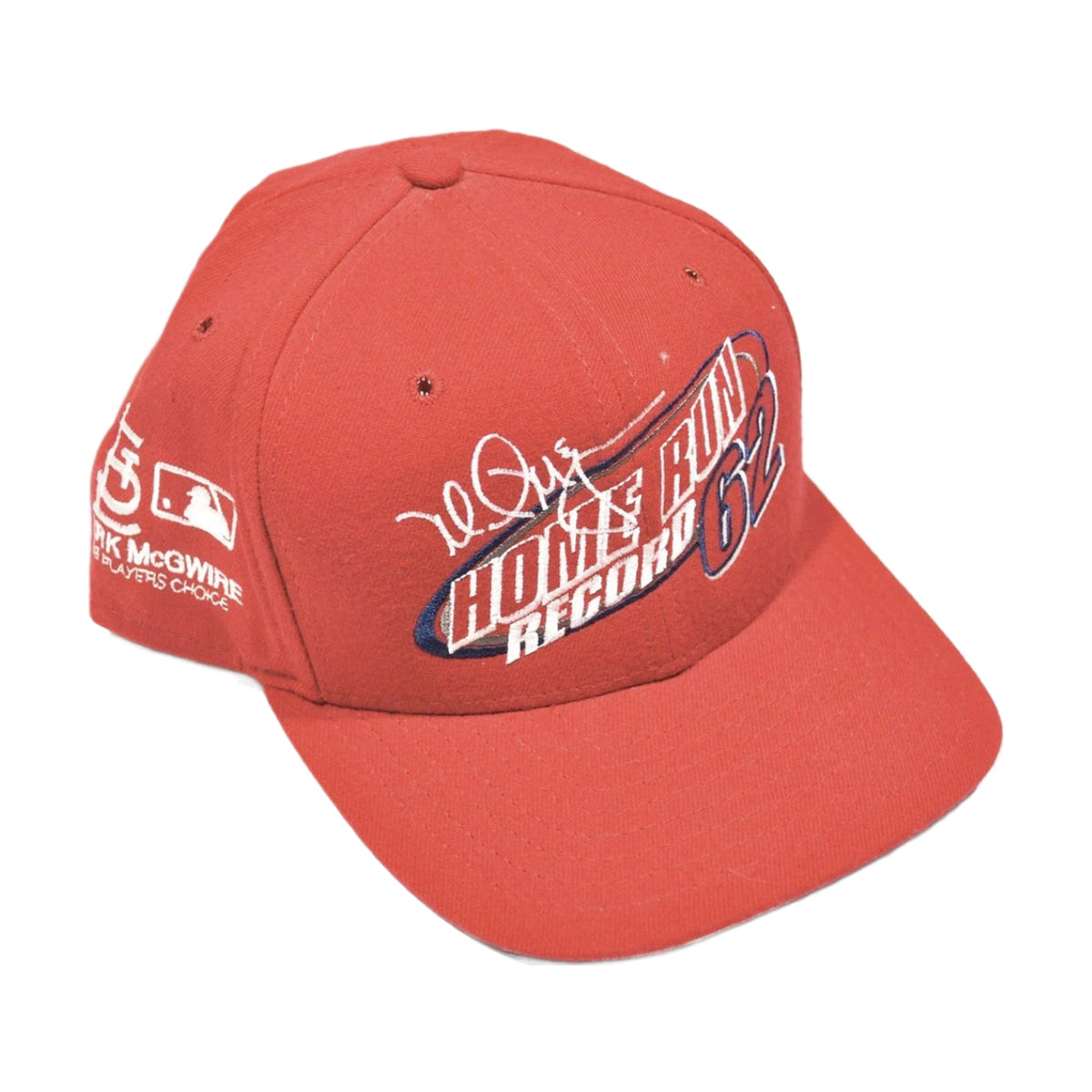 Vintage 90s St Louis Cardinals Mark Mcgwire New Era Snapback Hat red - photo 1