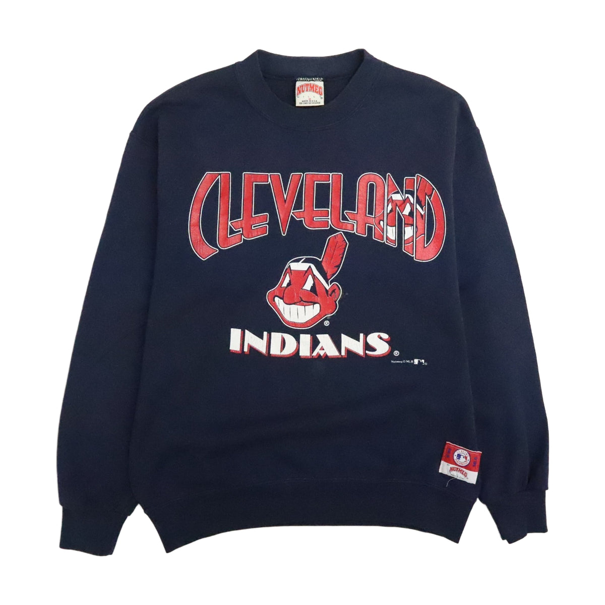 Vintage 90s Cleveland Indians Nutmeg Sweatshirt - photo 1