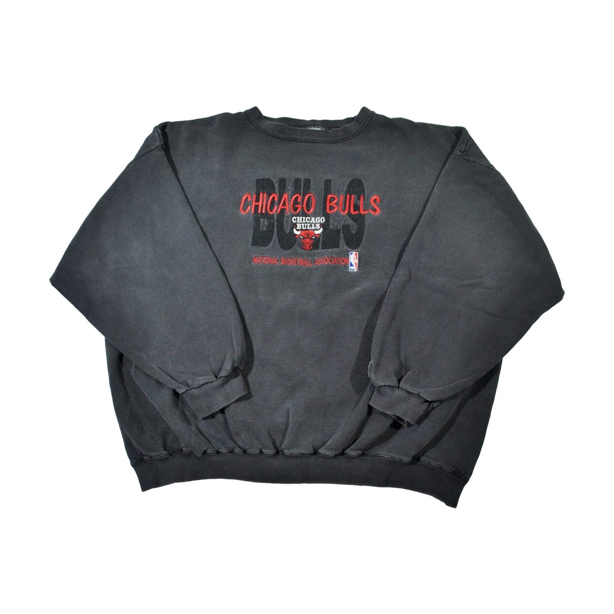 Vintage 90s Chicago Bulls Michael Jordan Logo Athletic Sweatshirt - photo 1