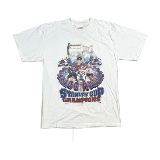 Vintage 1996 Colorado Avalanche Joy Athletic T-Shirt white - photo 1