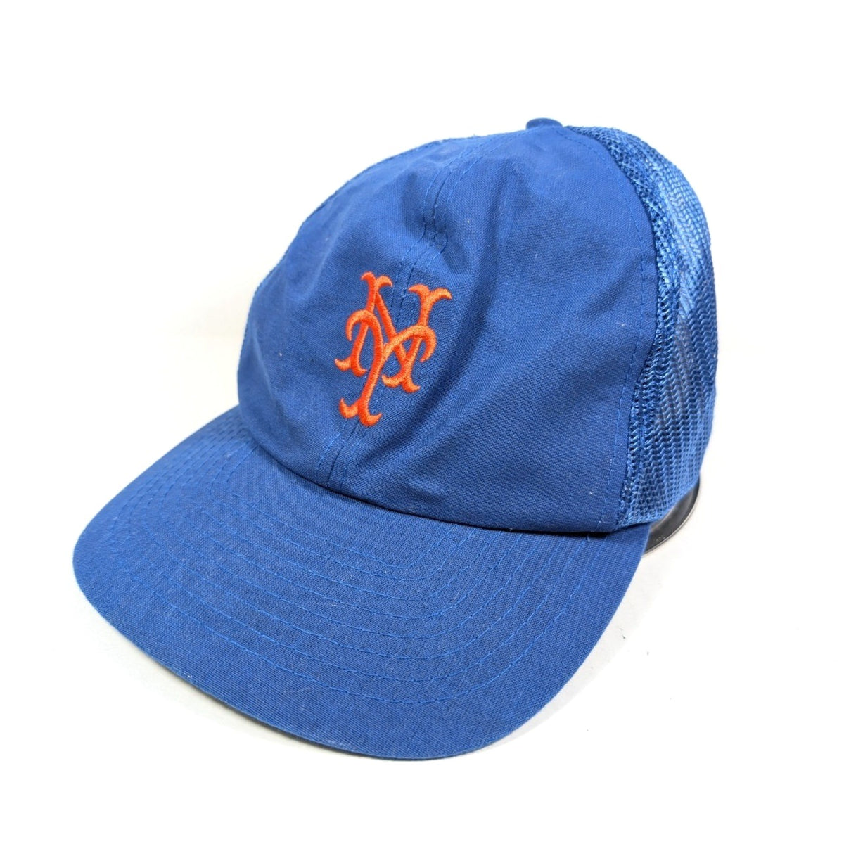 Vintage 90s New York Mets Twins Enterprise Snapback Hat blue - photo 1