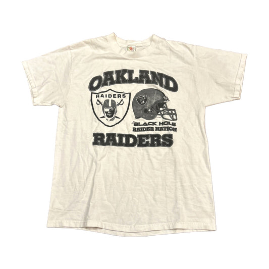 Vintage 90s Oakland Raiders Fruit of the Loom T-Shirt white - photo 1
