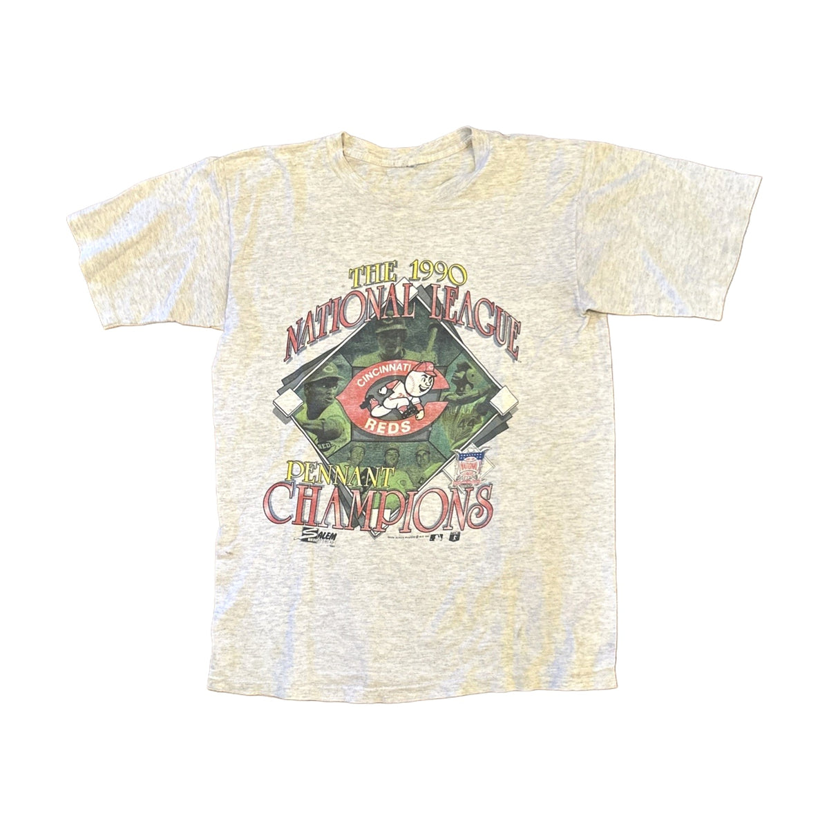 Vintage 1990 Cincinnati Reds Salem Sportswear T-Shirt gray - photo 1
