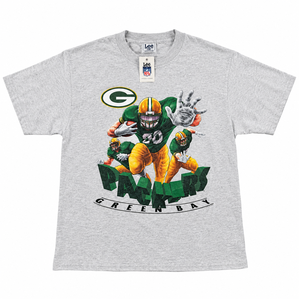 Vintage Green Bay Packers Lee Sport gray 2XL T-shirt