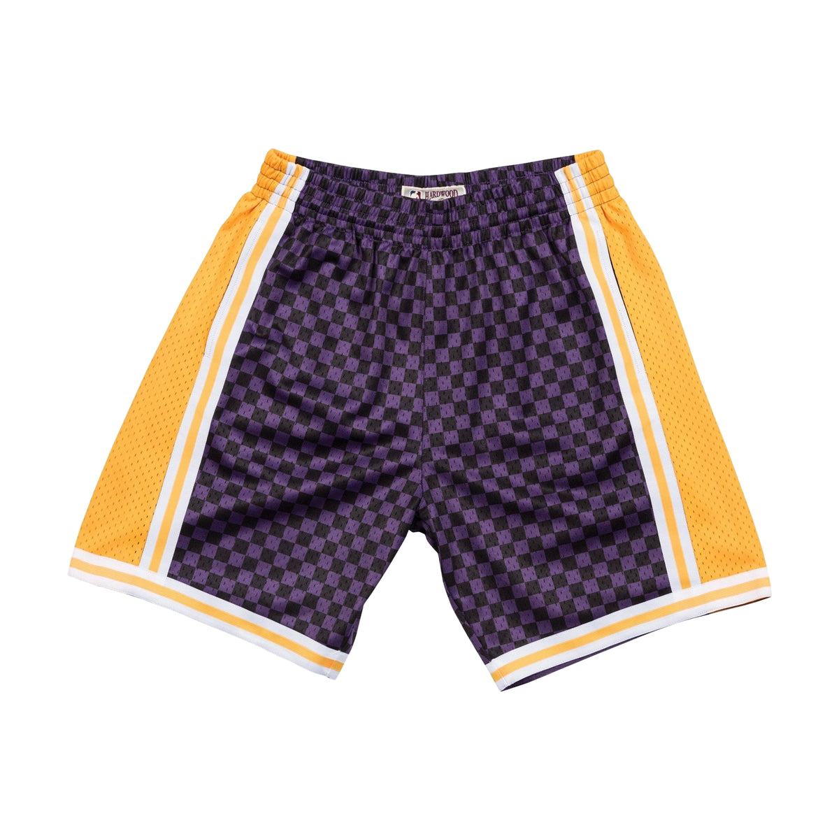 Mitchell & Ness NBA Checked Swingman Shorts LA Lakers Purple - photo 1