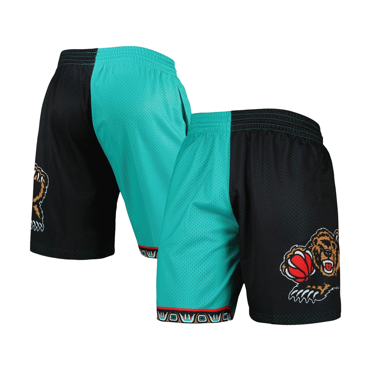 Mitchell & Ness NBA Split Swingman Shorts Vancouver Grizzlies 1998 - photo 2