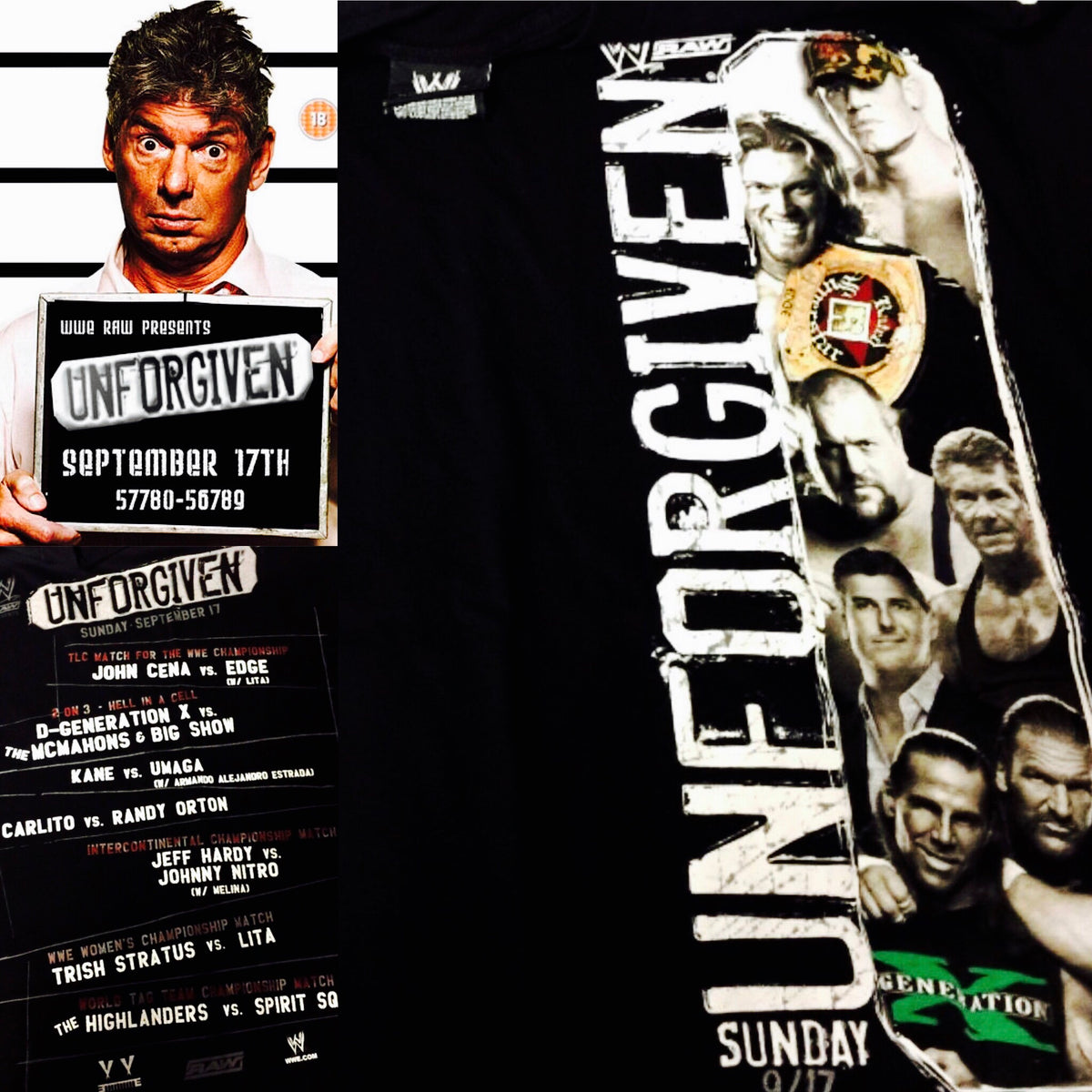 Unforgiven Vintage WWE Shirt