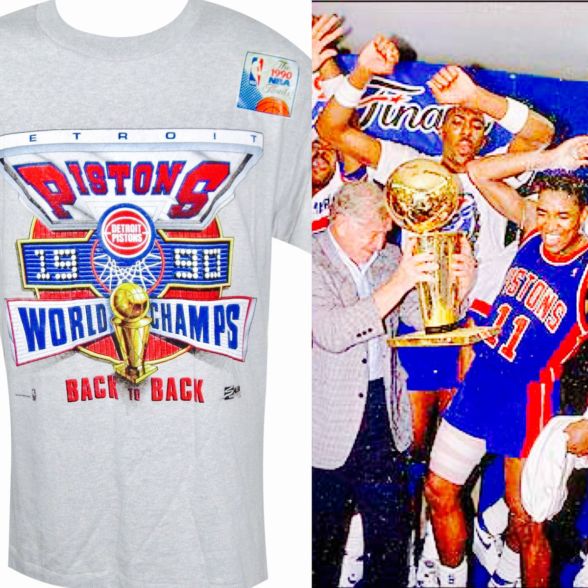 Pistons Vintage Back2Back Shirt