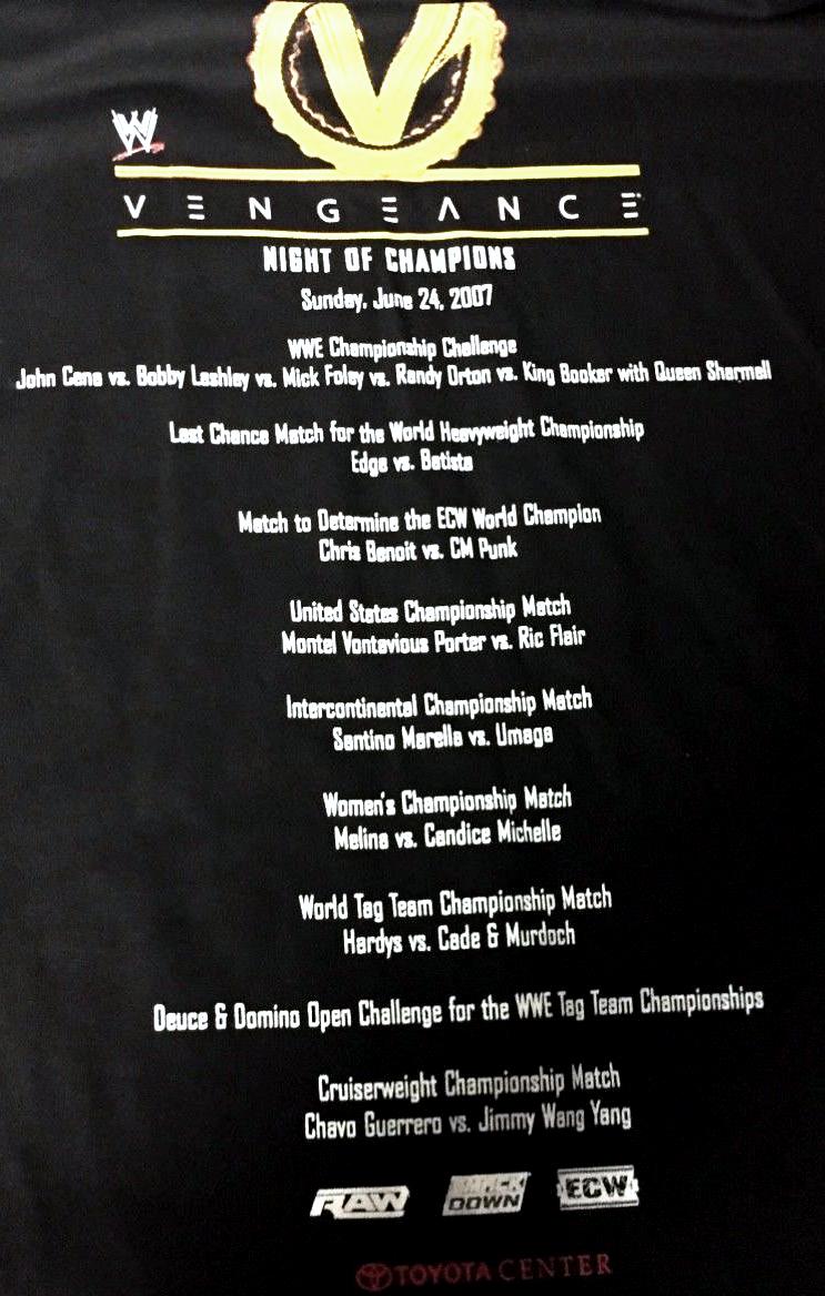 Night of Champions WWE Shirt